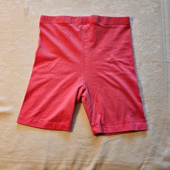 DKNY Girls Sz 5\6 Pink Grey Legging Shorts 2 Pair Cotton Spandex - Picture 2 of 6